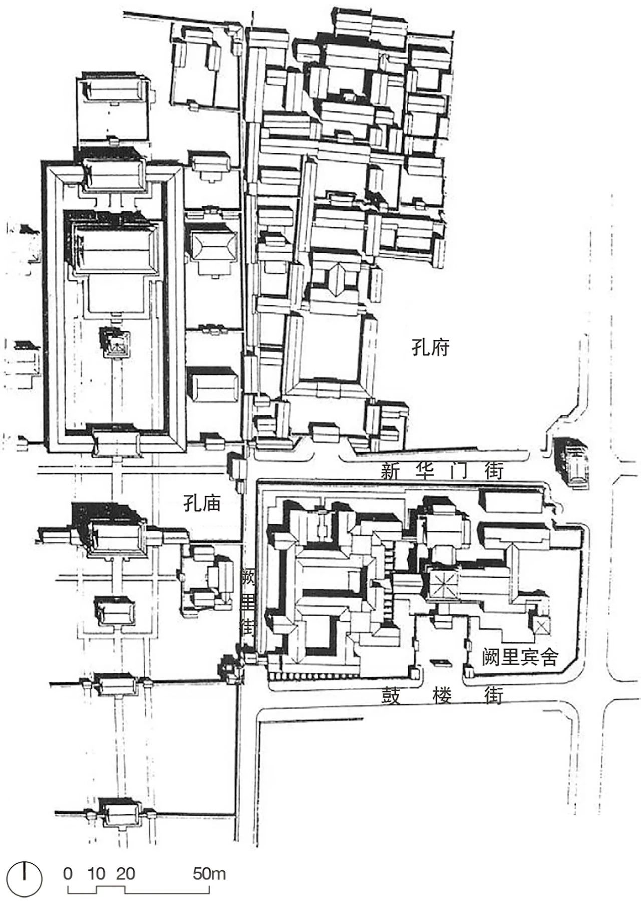 阙里宾舍总平面图,图源:网络 阙里宾舍总平面图,图源:网络