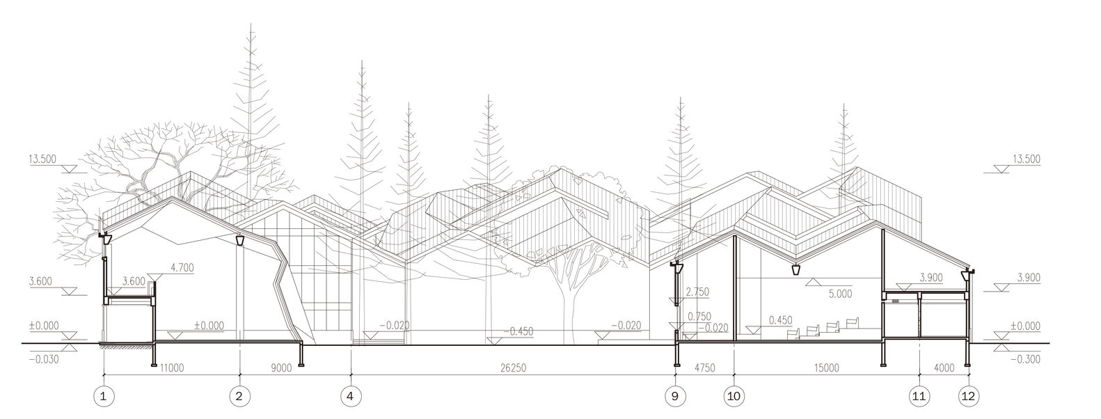 1-1剖面图 1-1剖面图
